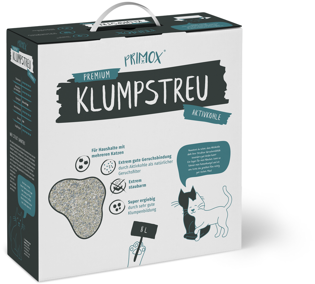 Premium Klumpstreu mit Aktivkohle von PRIMOX®
